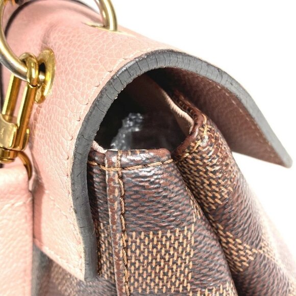 LOUIS VUITTON N42262 Damier Crampton Bag Hand Bag Backpack Canvas pink/Brown main image 10
